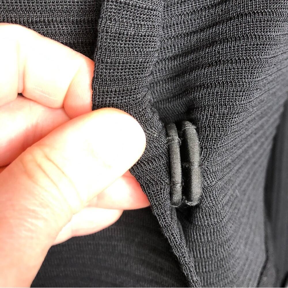 Misook black ribbed snap button front cardigan ja… - image 7